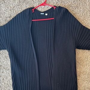 GAP Black Ribbed Cardigan